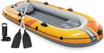 Intex Challenger 3 Boot Set - 295 x 137 x 43 cm - Inclusief peddels en pomp