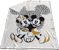 Disney Minnie & Mickey Mouse Sherpa Fleece Plaid - 130 x 170 cm - Wit
