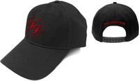 Rock Off Foo Fighters Red Circle Logo Baseball Cap Zwart