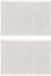 Secret de Gourmet placemats Kenya - 4x - wit - 45 x 30 cm - katoen - met franjes