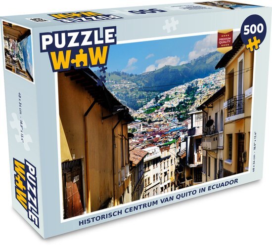 MuchoWow Puzzel Historisch centrum van Quito in Ecuador - Legpuzzel - Puzzel 500 stukjes