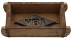 HBX natural living plantenbak hout baksteenmal 32x15x10cm decoratie.