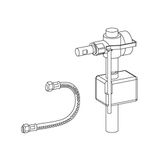 MEPA Vervangingsset UPSK SC R11 vulventiel met pantserslang - 590267