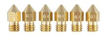 3D FREUNDE 6x-mondstuk compatibel met mk8 makerbot reprap Anet A8 / A6 flashforge ctc Extruder hotend messing printkopmondstuk voor 1,75 mm filament 3D-printer (mondstuk) M6, verschiedene Größen