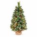 Yorbay Mini Kunstkerstboom 70 cm - LED - Sneeuw en Dennenappels