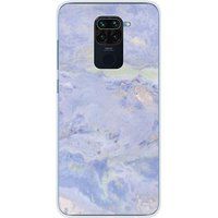 Xiaomi Redmi Note 9 Marbre bleu bedrukt siliconen hoesje