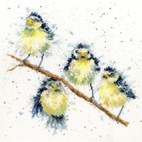 Bothy Threads Kruissteekset "Sweet Tweet", 26x26cm, XHD4, telpatroon