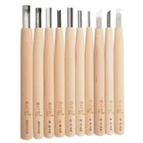 Yoshiharu Mitomoto Woodcarving Knife set YSH-117 Japanese houtsnijmessen, set van 10