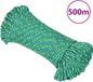 vidaXL Cordage de bateau - 4 mm - 500 m - Polypropylène - Vert