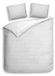 Waffle Housse de couette - Coton - Blanc 240 x 200/220 cm