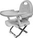 Siège auto portable pour enfant - Siège d'appoint - Pliable - Plateau amovible - Plastique - Convient aux chaises de salle à manger - Gris