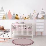 Ambiance Sticker Stickers met Scandinavische bergen voor kinderen van Kalinka, 90 x 155 cm