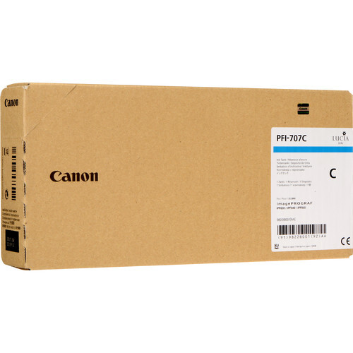 Canon PFI-707C single pack / cyaan