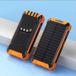 BOT Banque d'énergie solaire SP5 1 panneau 20000mAh avec câbles orange