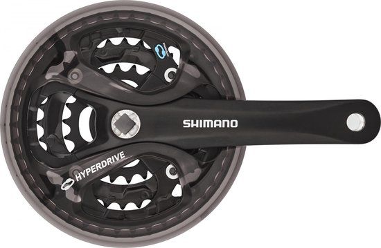 Shimano Acera Crankset - 22/32/42T - Black - 170mm
