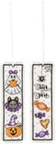 VERVACO Kruissteek Borduurpakket Boekenlegger Set HALLOWEEN Bladwijzer Borduurwerk Kit 4 x 15 cm