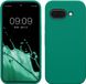 kwmobile telefoonhoesje geschikt voor Google Pixel 9a - Hoesje met siliconen coating - Smartphone case in smaragdgroen