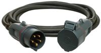Walther Werke 39100502050100 Stroom Verlengkabel 16 A Zwart 5.00 m