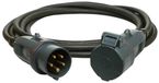 Walther Werke 39100502050100 Stroom Verlengkabel 16 A Zwart 5.00 m