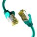 Patchkabel CAT6a GRÜN 0,15m Patchkabel S/FTP PIMF, RJ45 Netzwerkkabel Ethernetkabel LAN DSL - 1 VPE = 10 Stück