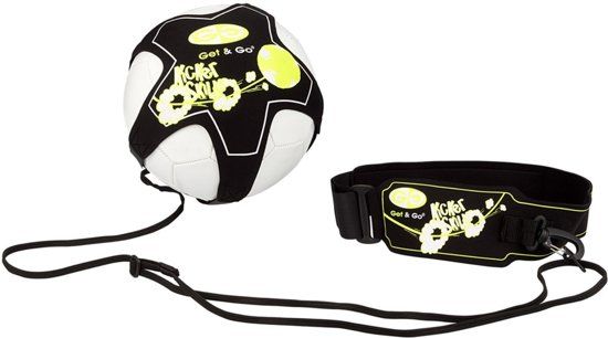 Avento Voetbalvaardigheidstrainer - Zwart/Geel/Wit