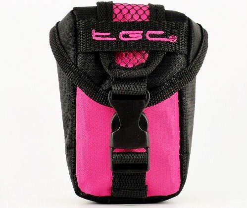 TGC Hot Pink & Black cameratassen voor compacte JVC GC-XA1EU camera's met riemlus + schuimvulling