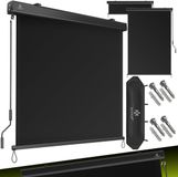 Kesser Verticale zonwering - Balkonscherm met handslinger - Zon- en inkijkbescherming - Antraciet 160 x 250 cm