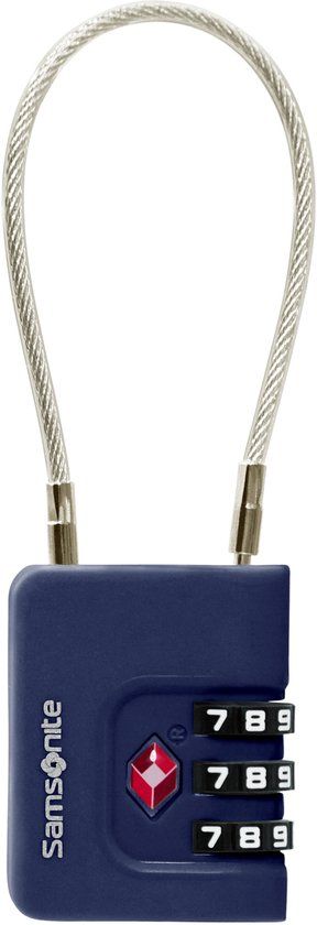 Samsonite Reisaccessoire - 3 digit TSA-slot met kabel - midnight blue