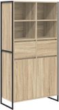 vidaXL Dressoir Sonoma 81 x 36 x 150.5 cm Bewerkt hout