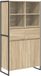 vidaXL Dressoir Sonoma 81 x 36 x 150.5 cm Bewerkt hout