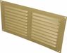 AMIG Ventilatierooster/muurrooster - 150 x 300mm - aluminium - goud - schoepenrooster