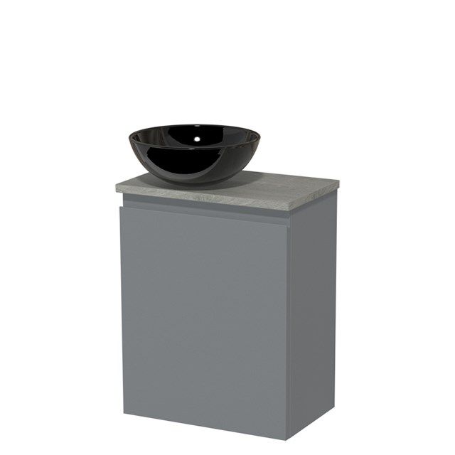 Maxaro Modulo Toiletmeubel - 41 cm - Middengrijs - Grijs Eiken