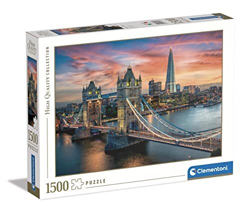 Clementoni Collection-London Twilight-1500 puzzel voor volwassenen, Made in Italy, meerkleurig, 31694