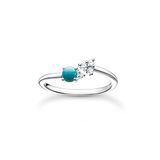 THOMAS SABO Damesring pijl turquoise steen 925 sterling zilver TR2345-405-17