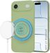 Techsuit Hoesje geschikt voor Apple iPhone Air - Soft Flex Silicone Back Cover - Geschikt voor MagSafe - Matcha
