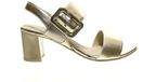 Caprice Goud Lederen Pump Blokhak Maat 38