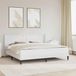 Maison Exclusive - Lit cadre avec matelas blanc 200 x 200 cm similicuir
