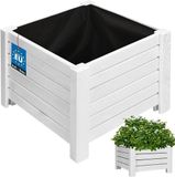 KOTARBAU® Houten Plantenbak, Kiefernhout, 38 x 38 x 30 cm, Wit