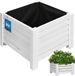 KOTARBAU® Houten Plantenbak, Kiefernhout, 38 x 38 x 30 cm, Wit