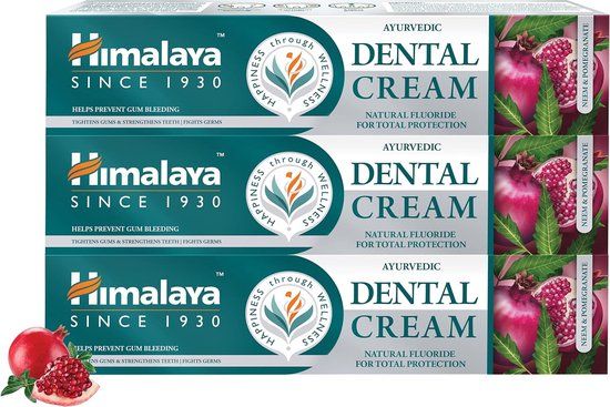 Himalaya Ayuverdic Neem & Pommegranate Tandpasta - 3 x 100g - Met Fluoride - Glutenvrij
