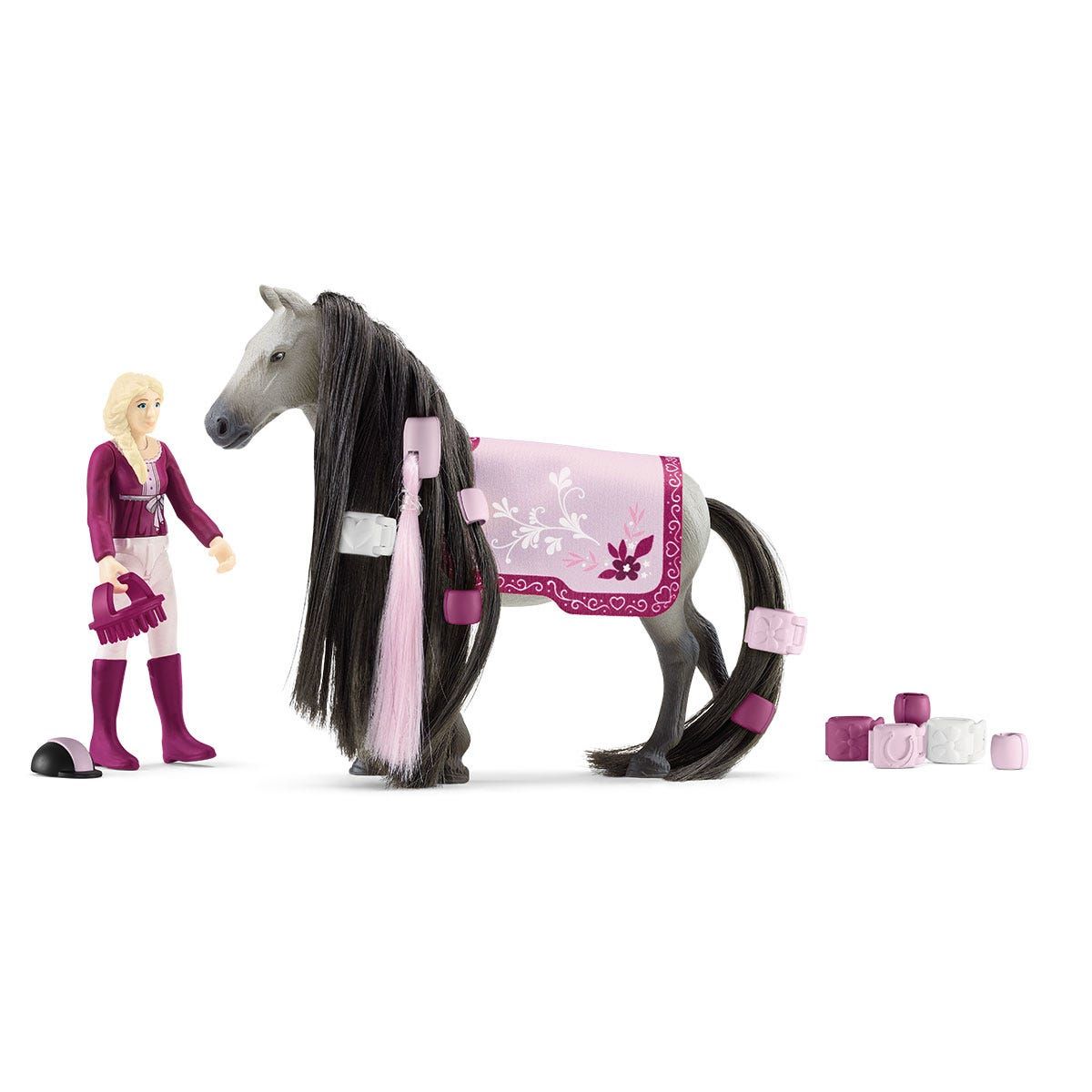 Schleich HORSE CLUB Sofia's Beauties Sofia & Dusty Starterset - Toy Figure Set for Girls - Ages 3-8 - 42584