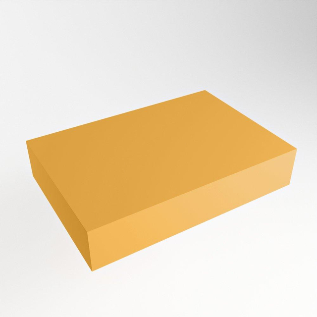 Mondiaz Mondiaz TOP 41 Topblad - 40x41x12cm - geschikt voor afdekplaat - Solid surface - Ocher TOP41-40X12OCH