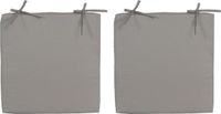 Anna's Collection 6x Coussin de chaise Gris 40x40 cm