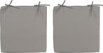 Anna's Collection 6x Coussin de chaise Gris 40x40 cm