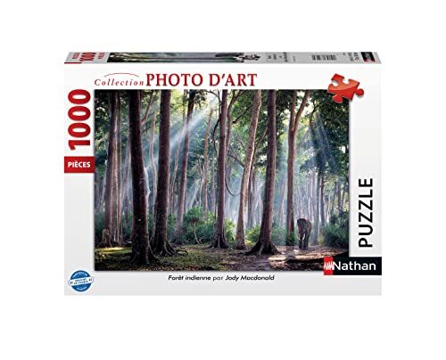 Nathan - Puzzel 1000 delen Indiase Forest voor volwassenen, 4005556872930