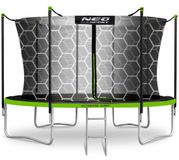 Neo-Sport Serie - Trampoline de jardin - 435cm - Filet de sécurité et échelle inclus