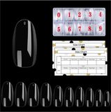 Goodbitz® Nageltips Ovaal Medium Transparant 500 stuks