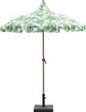 Garden Impressions Aloha – stokparasol Ø200 cm – light teak look – palm green