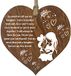 Dochter geschenken, Proud of You opknoping houten hart teken plaquette, verjaardag moeder en dochter geschenken - donker hout hart tekens, speciale liefde handgemaakte geschenken decoraties mama papa