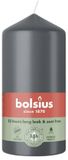 Bolsius Stompkaars Stormy Grey Ø58 x 120 mm – 33 Branduren – 6 Stuks